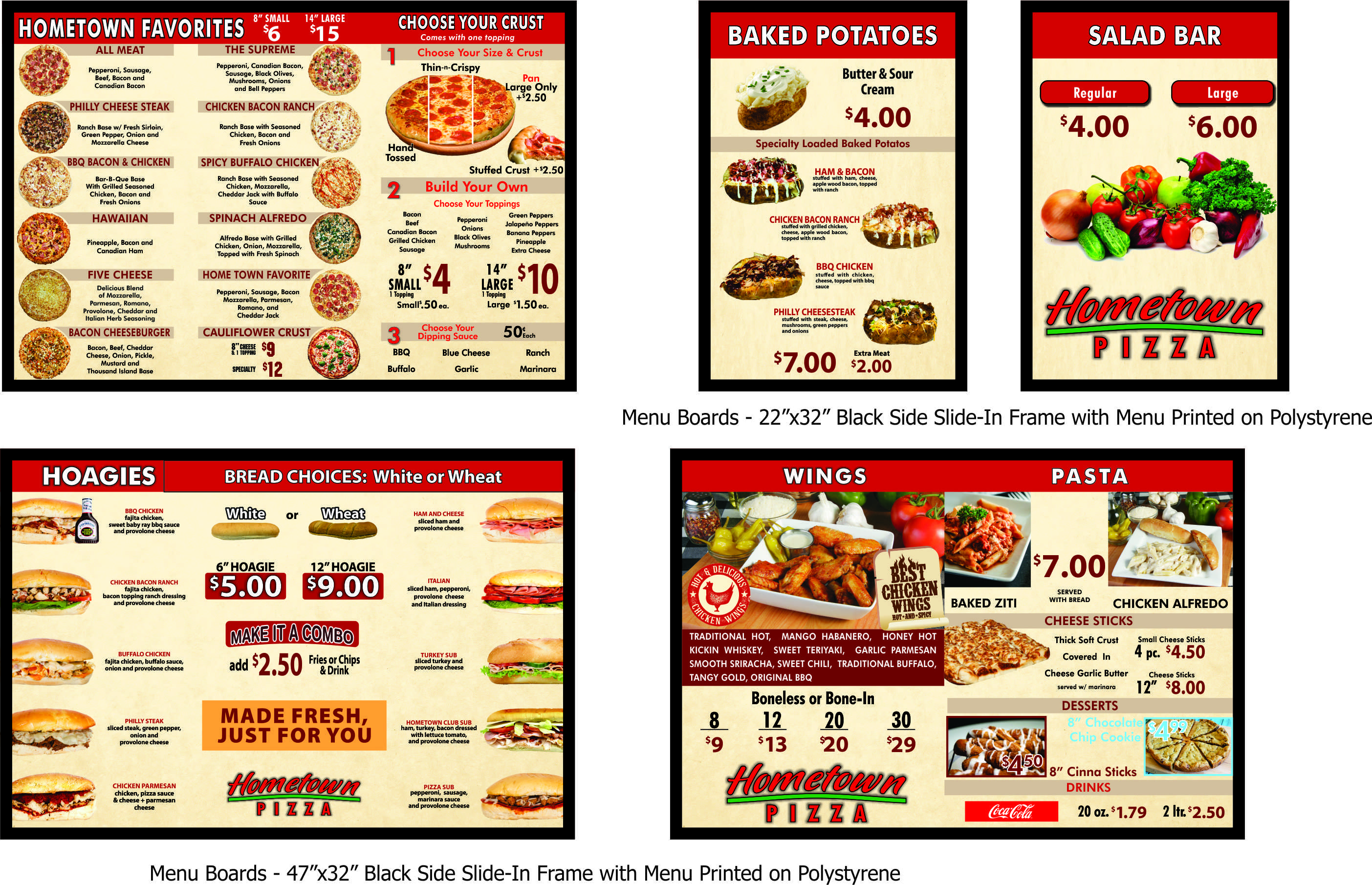 Hometown on sale pizza menu